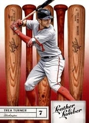 2019 Panini Leather & Lumber Base Set Trea Turner #57 card
