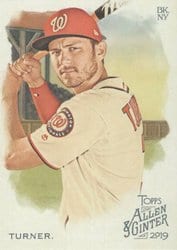 2019 Topps Allen & Ginter Base Set Trea Turner #73 card