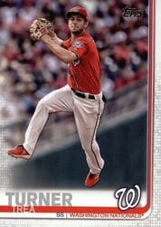 2019 Topps Base Set Trea Turner #176 card