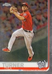 2019 Topps Chrome Base Set Trea Turner #175 card