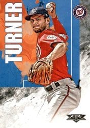2019 Topps Fire Base Set Trea Turner #115 card