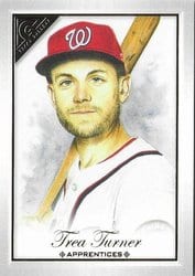 2019 Topps Gallery Base Set Trea Turner #184 card