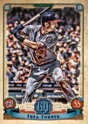 2019 Topps Gypsy Queen Base Set Trea Turner #271 card