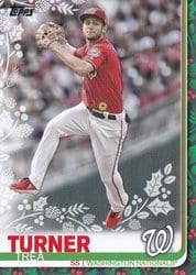 2019 Topps Holiday Base Set Trea Turner #HW82 card