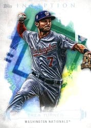 2019 Topps Inception Base Set Trea Turner #46 card