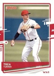 2020 Donruss Base Set Trea Turner #108 card