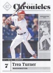 2020 Panini Chronicles Base Set Trea Turner #25 card