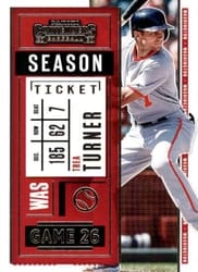 2020 Panini Contenders Base Set Trea Turner #79 card