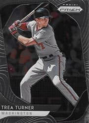 2020 Panini Prizm Base Set Trea Turner #148 card