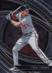2020 Panini Select Base Set Trea Turner #173 card
