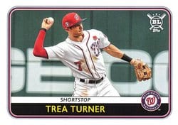 2020 Topps Big League Base Set Trea Turner #86 card