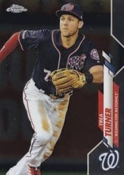 2020 Topps Chrome Base Set Trea Turner #7 card