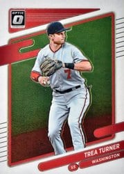 2021 Donruss Optic Base Set Trea Turner #121 card