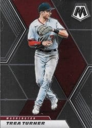 2021 Panini Mosaic Base Set Trea Turner #22 card