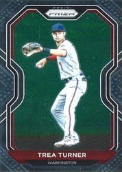 2021 Panini Prizm Base Set Trea Turner #24 card