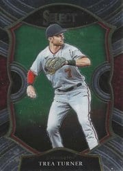 2021 Panini Select Base Set Trea Turner #13 card