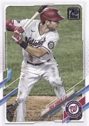 2021 Topps Base Set Trea Turner #203 card
