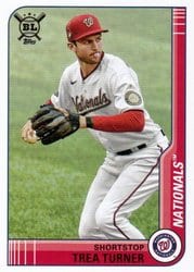 2021 Topps Big League Base Set Trea Turner #90 card