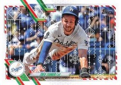 2021 Topps Holiday Base Set Trea Turner #HW213 card
