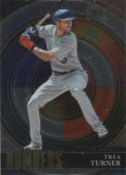 2022 Panini Select Numbers Trea Turner #SN14 card