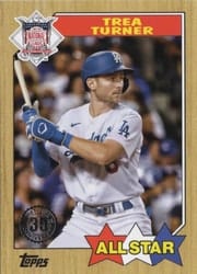 2022 Topps 1987 Topps Baseball All-Stars Trea Turner #87AS-40 card