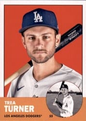 2022 Topps Archives Base Set Trea Turner #99b card
