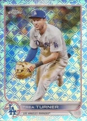 2022 Topps Chrome Logofractor Edition Base Set Trea Turner #75 card