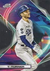 2022 Topps Cosmic Chrome Base Set Trea Turner #191 card