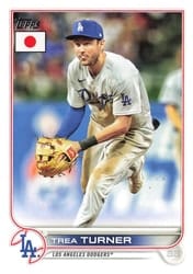 2022 Topps Japan Edition Base Set Trea Turner #62 card