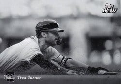 2023 Topps Black & White Base Set Trea Turner #34 card