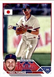 2023 Topps Japan Edition Base Set Trea Turner #151 card
