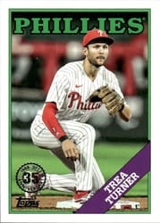 2023 Topps Update 1988 Topps Baseball Trea Turner #88US-1 card