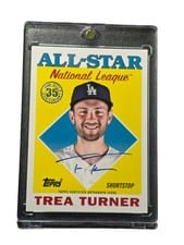 2023 Topps Update 1988 Topps Baseball All-Stars Autographs Trea Turner #88ASA-TT card