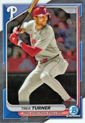 2024 Bowman Chrome Base Set Trea Turner #21 card