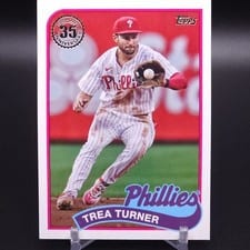 2024 Topps 1989 Topps Baseball 35th Anniversary (Series 1) Trea Turner #89B-56 card
