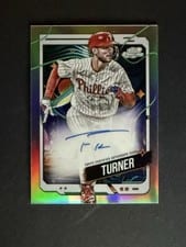 2024 Topps Cosmic Chrome Autographs Trea Turner #CCA-TT card