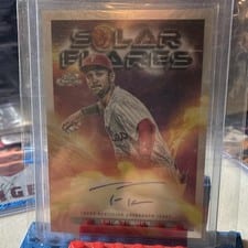 2024 Topps Cosmic Chrome Solar Flares Autographs Trea Turner #SFA-TT card