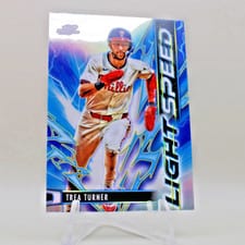 2025 Topps Cosmic Chrome Light Speed Trea Turner #LS-8 card