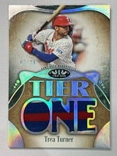2025 Topps Tier One Die-Cut Relics Trea Turner #T1RD-TT card
