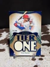 2026 Topps Tier One Tier One Relics Die-Cut Trea Turner #T1RD-TT card
