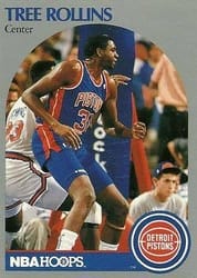 1990-91 Hoops Base Set Tree Rollins #413 card