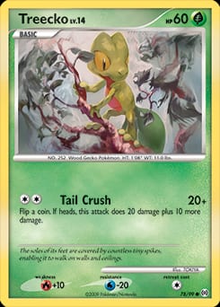 2009 Arceus Treecko #78 card