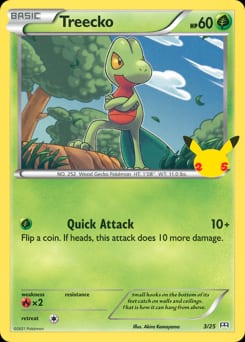 McDonald's Collection 2021 Treecko #3 card