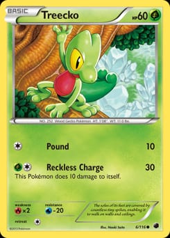Plasma Freeze Treecko #6 card