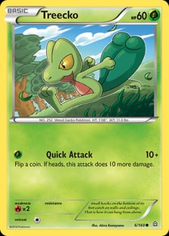 Primal Clash Treecko #6 card