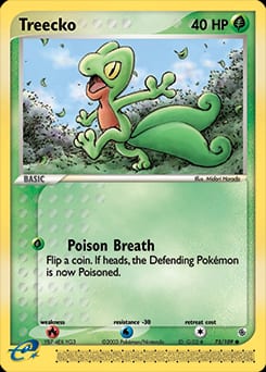 Ruby & Sapphire Treecko #75 card