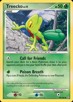 Stormfront Treecko #79 card