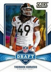 2018 Score NFL Draft Tremaine Edmunds #16 card