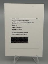 2025 Panini Prizm Black Sensational Signatures Trent Green #15 card