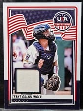 2025 Panini Stars & Stripes USA Materials Trent Grindlinger #USA-TG card